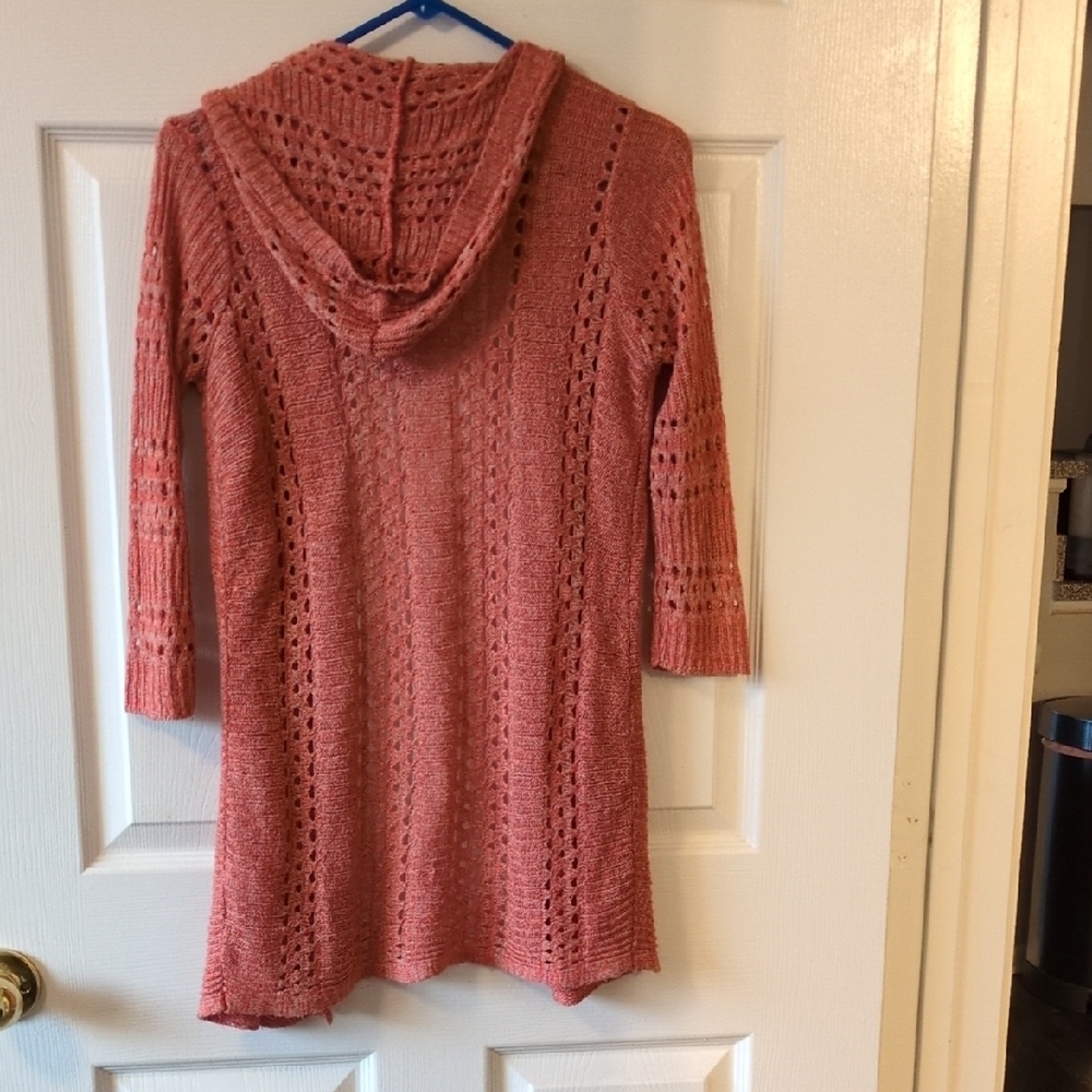 Maurices Pink Cable Knit Cardigan Sweater - Picture 4 of 5